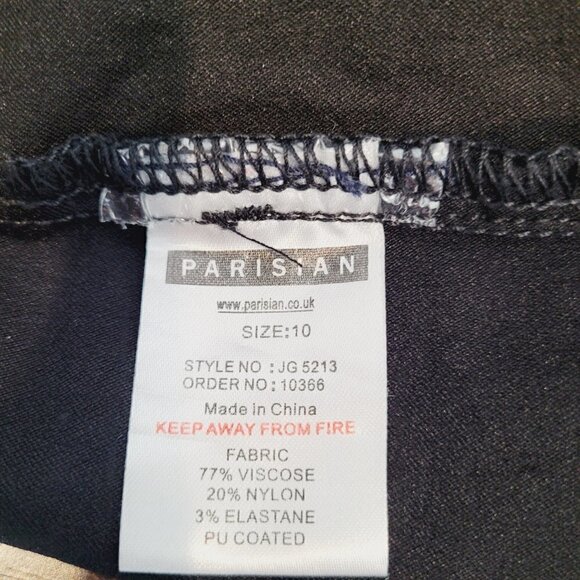 Parisian Faux Leather Shorts - Black - Picture 6 of 7